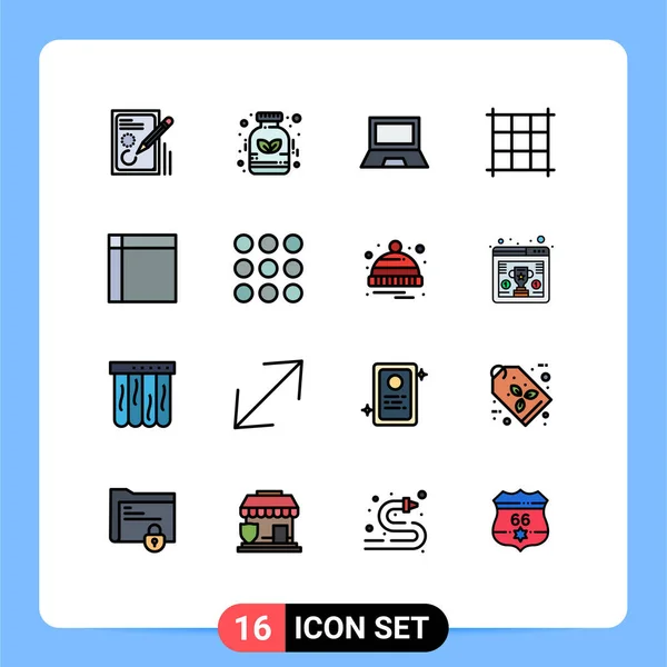 Conjunto Iconos Interfaz Usuario Moderna Signos Símbolos Para Hogar Electrodomésticos — Archivo Imágenes Vectoriales