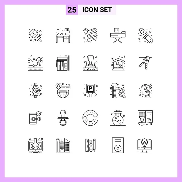 Creative Icons Modern Signs Sysymbols Experiment Health Slider Form Disease — Vector de stock