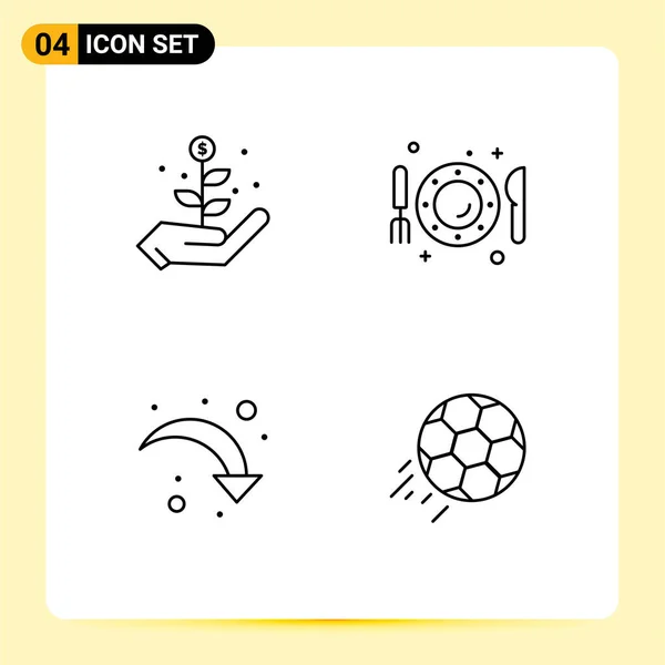 Universal Icon Symbols Group Modern Filledline Flat Colors Growth Reload — Vetor de Stock