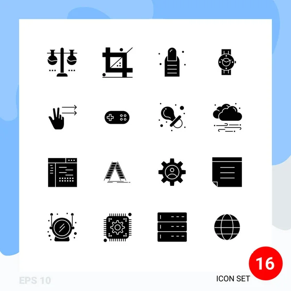Creative Icons Modern Signs Sysymbols Android Time Development Smart Watch — Vector de stock
