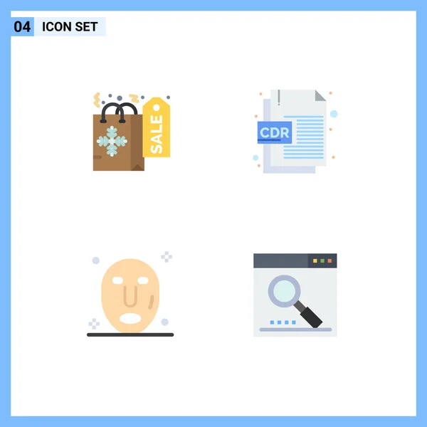 Vector Line Pack Simple Flat Icons Christmas Spa Cdr File — 스톡 벡터