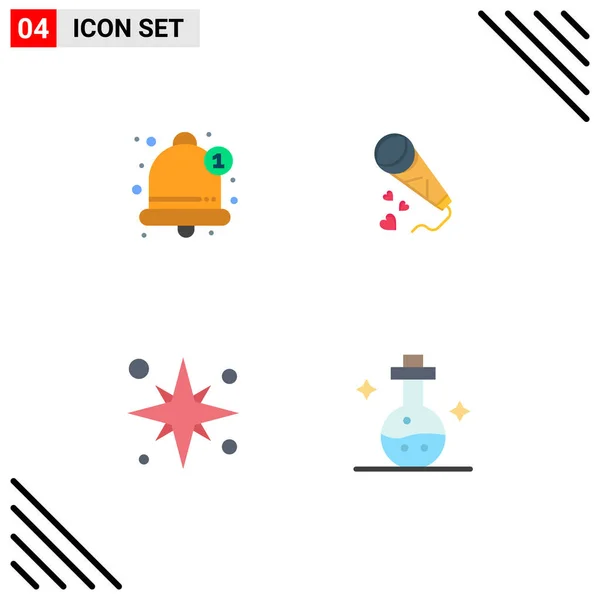 Interface Usuário Flat Icon Pack Modern Signs Symbols Alert Holiday —  Vetores de Stock