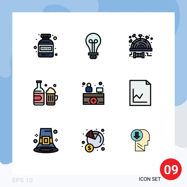 창의적 아이콘 현대의 신호와 카나다 Editable Vector Design Elements — 스톡 벡터