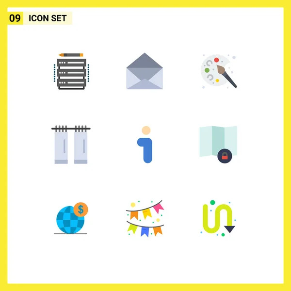 Creative Icons Moderne Zeichen Und Symbole Der Benutzeroberfläche Info Paint — Stockvektor