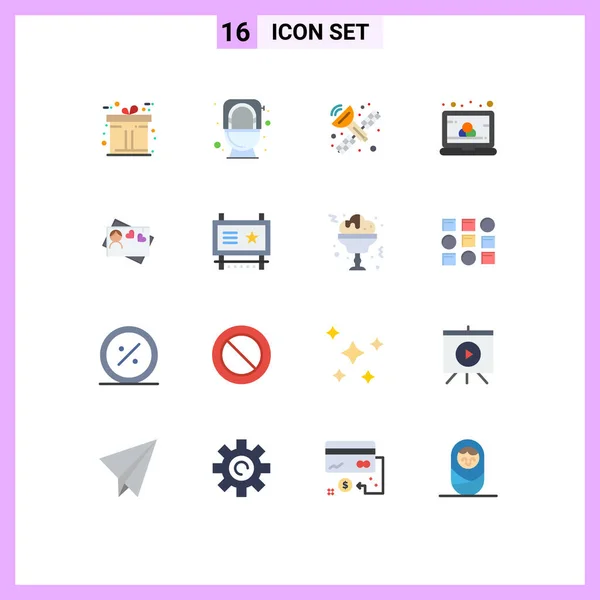 Stock Vector Icon Pack Mit Linienzeichen Und Symbolen Für Werbetafel — Stockvektor