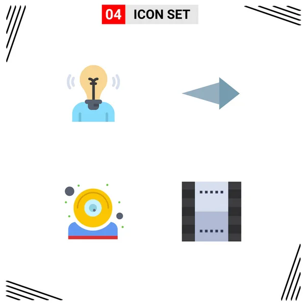 Set Van Moderne Pictogrammen Symbolen Voor Bol Hardware Persoon Rechts — Stockvector