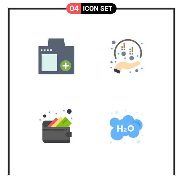 User Interface Flat Icon Pack Modern Signs Symbols Camera Sponsorship — Stockový vektor