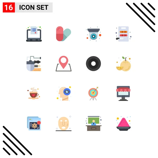 Stock Vector Icon Pack Mit Linienzeichen Und Symbolen Für Bleistift — Stockvektor