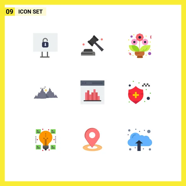 Kreative Symbole Moderne Zeichen Und Symbole Der Kommunikation App Blume — Stockvektor
