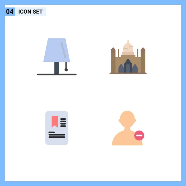 Benutzeroberfläche Flaches Icon Pack Moderner Zeichen Und Symbole Des Designs — Stockvektor