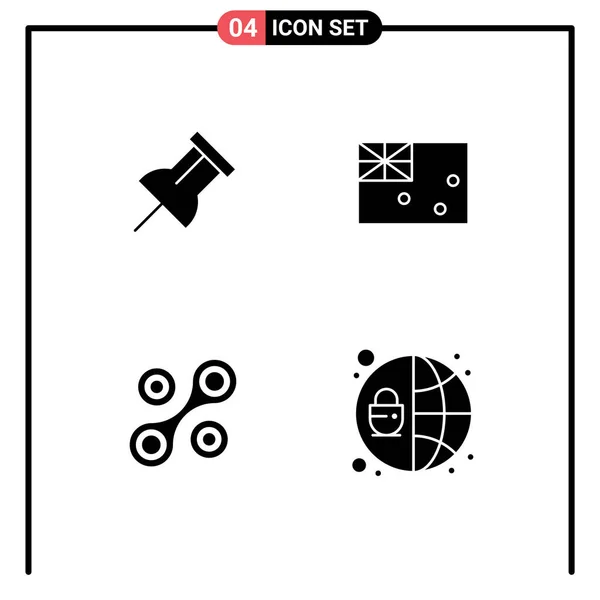Stock Vector Icon Pack Líneas Símbolos Para Papel Criptomoneda Aussie — Vector de stock