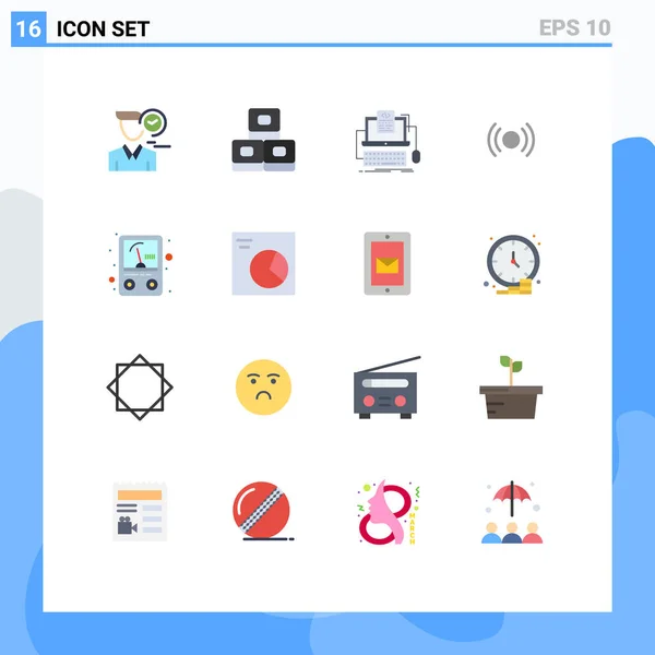 Stock Vector Icon Pack Line Signs Symbols Signal Code Essential — 스톡 벡터