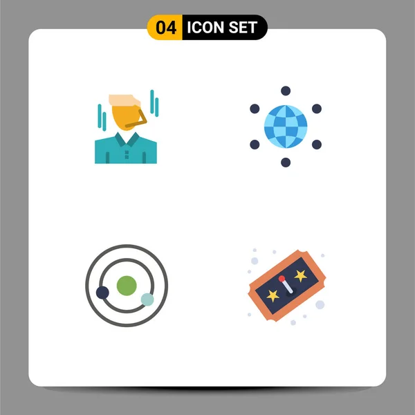 User Interface Flat Icon Pack Modern Signs Symbols Businessman Chemistry — Διανυσματικό Αρχείο