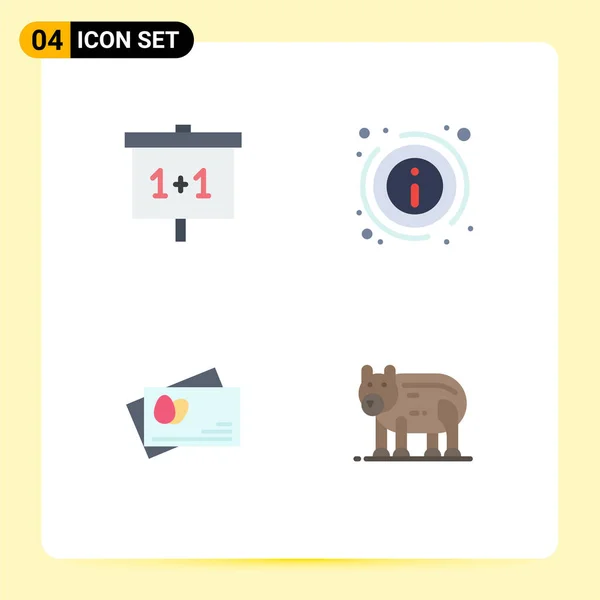 Benutzeroberfläche Flaches Icon Pack Moderner Zeichen Und Symbole Für Bildung — Stockvektor