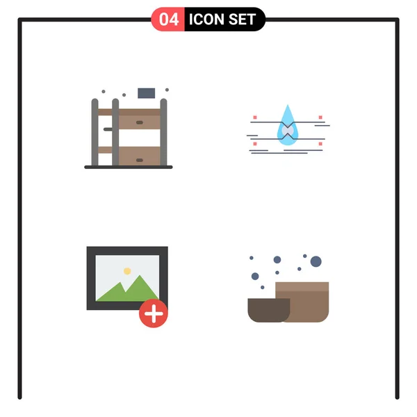 Pack Modern Lapos Ikonok Jelek Szimbólumok Web Print Media Mint — Stock Vector