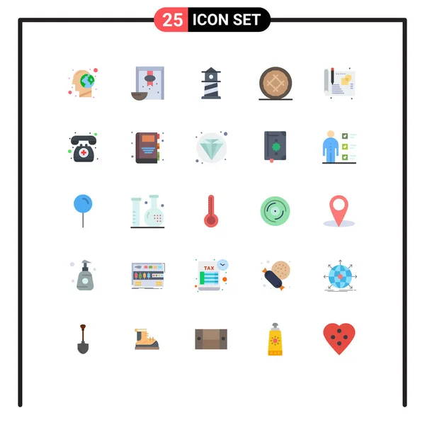 Stock Vector Icon Pack Znaki Symbole Linii Dla Kreatywnych Jedzenie — Wektor stockowy