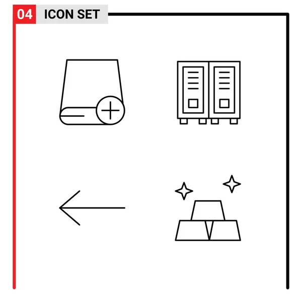 사이트 모바일 화살표 드라이브 라이브러리 Editable Vector Design Elements — 스톡 벡터