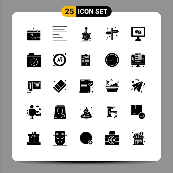 Stock Vector Icon Pack Líneas Signos Símbolos Para Medicina Signo — Vector de stock