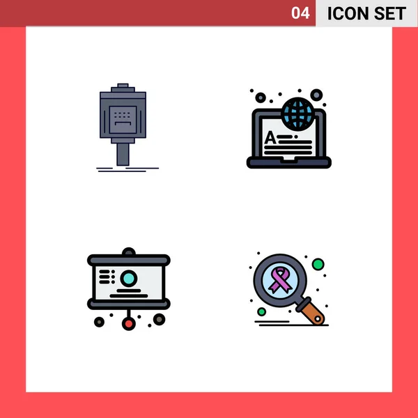 Universal Icon Symbols Group Modern Filledline Flat Colors Valet Board — Διανυσματικό Αρχείο