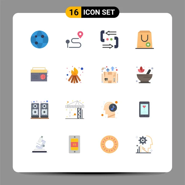 Stock Vector Icon Pack Líneas Signos Símbolos Para Paquete Comercio — Vector de stock