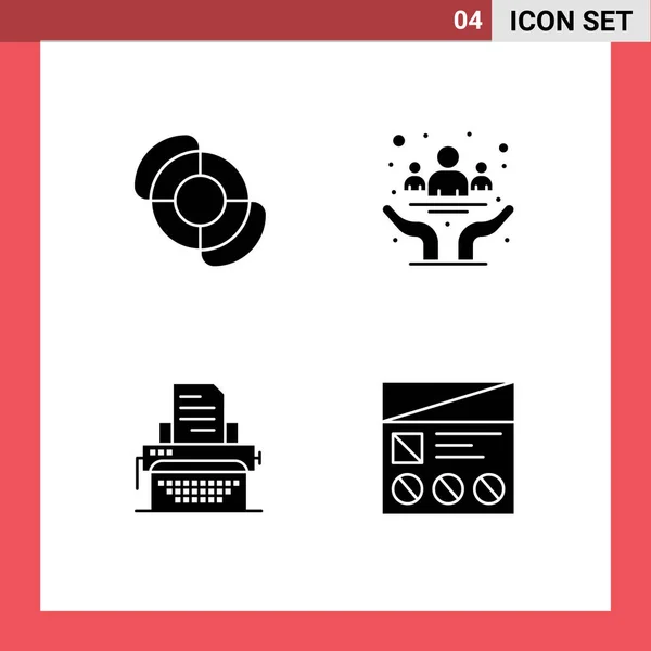 Set Modern Icons Sysymbols Signs Beach Typing Awareness Day Publish — Archivo Imágenes Vectoriales