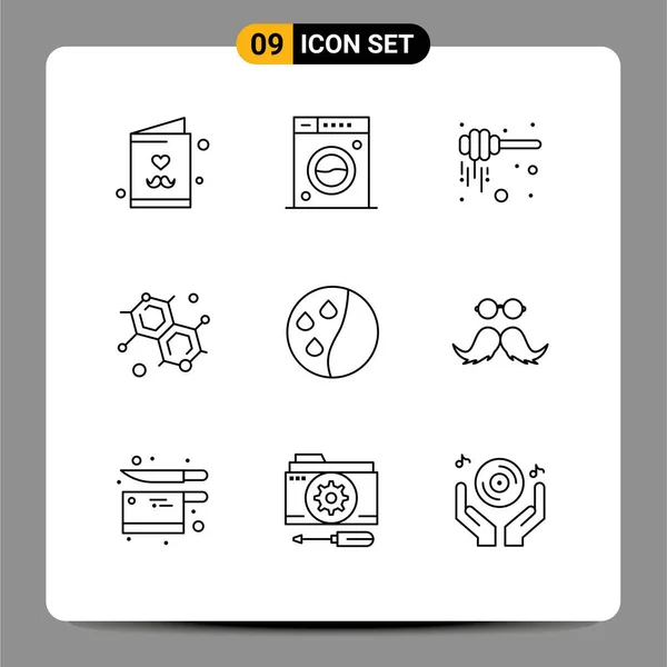 Creative Icons Modern Signs Symbols Hair Treatment Hair Conditioning Dipper — Stock Vector