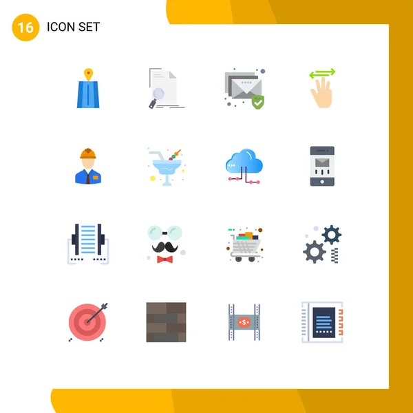 Vector Stock Icon Pack Líneas Signos Símbolos Para Industria Derecha — Vector de stock