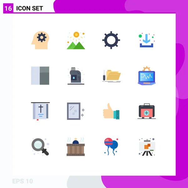 유니버설 레이아웃 Cog 화살표 Editable Pack Creative Vector Design Elements — 스톡 벡터