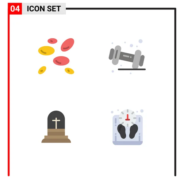 Pack Iconos Planos Modernos Signos Símbolos Para Medios Impresión Web — Vector de stock