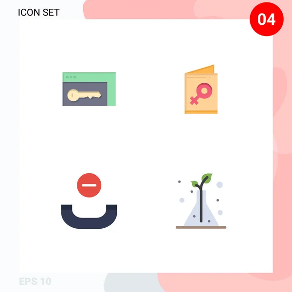 User Interface Flat Icon Pack Modern Signs Symbols Browser Handset — Διανυσματικό Αρχείο