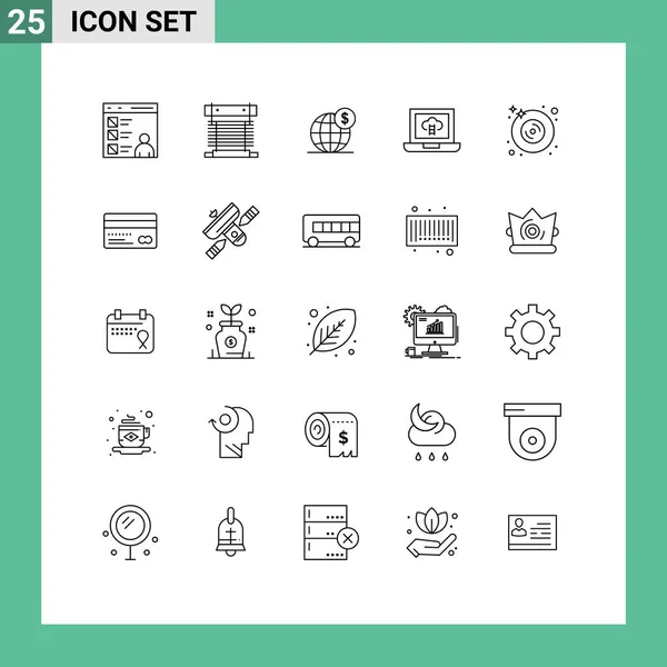 Creative Icons Modern Signs Symbols Badge Achievements Cpu International Business — Stockový vektor