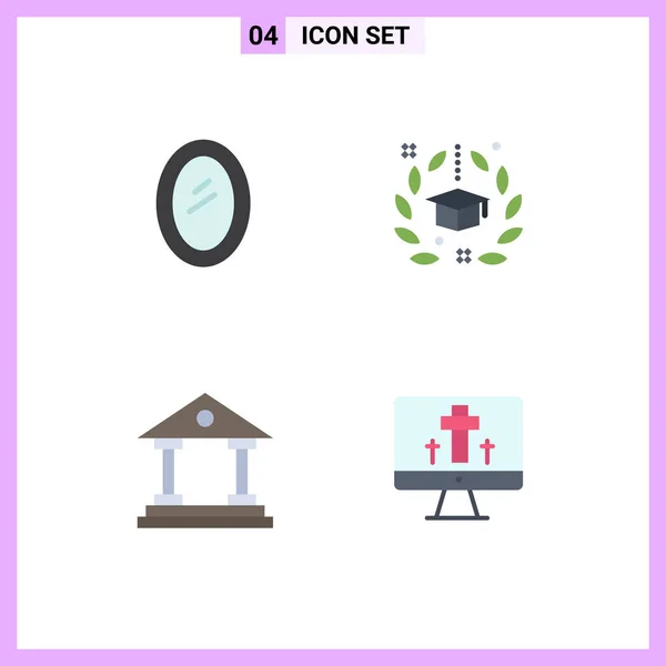 User Interface Pack Basic Flat Icons Appliances University Household Award — Stock Vector