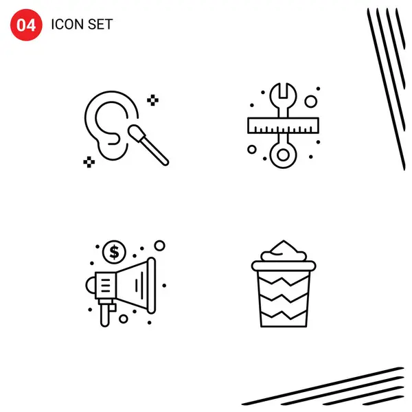 창조적 꽃봉오리 마케팅 Editable Vector Design Elements — 스톡 벡터