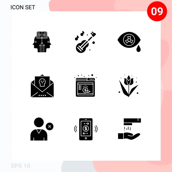 창의적 아이콘 현대의 마케팅 돌연변이 이벤트 Editable Vector Design Elements — 스톡 벡터