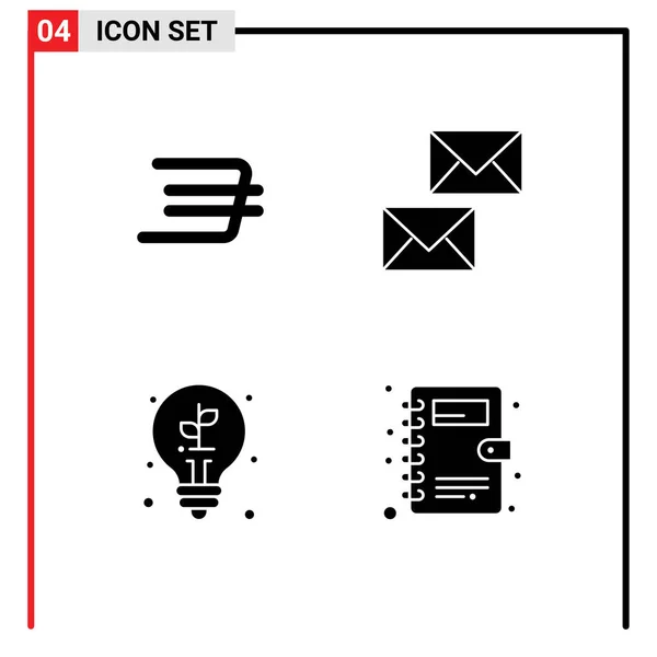 Stock Vector Icon Pack Líneas Signos Símbolos Para Monedas Daxx — Vector de stock