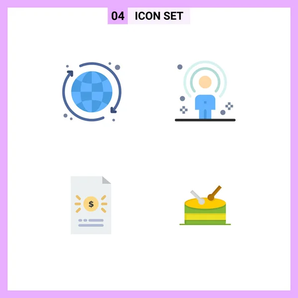 Flat Icon Concept Voor Websites Mobiel Apps Web Document Klant — Stockvector