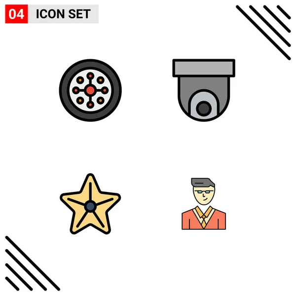 Set Iconos Interfaz Usuario Moderna Símbolos Signos Para Navidad Mar — Vector de stock