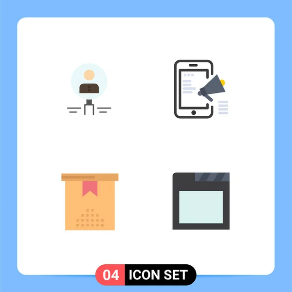 Universal Icon Symbols Group Modern Flat Icons Find Digital Campaign — Stock Vector