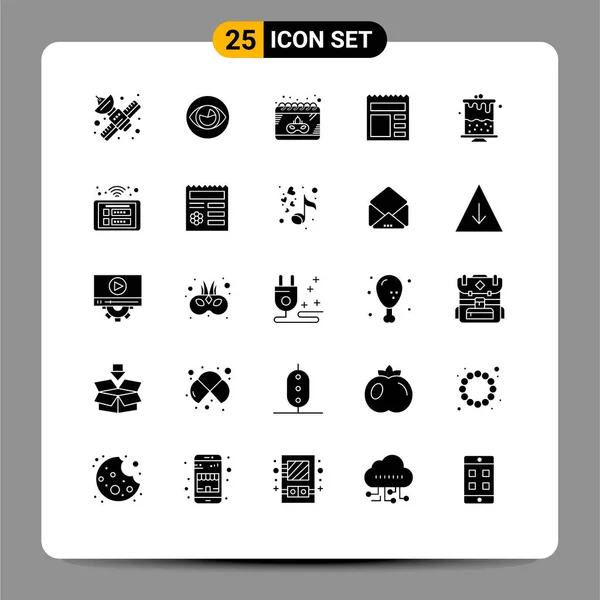 Creative Icons Современные Знаки Символы Банка Основы Реальность Документ Маска — стоковый вектор