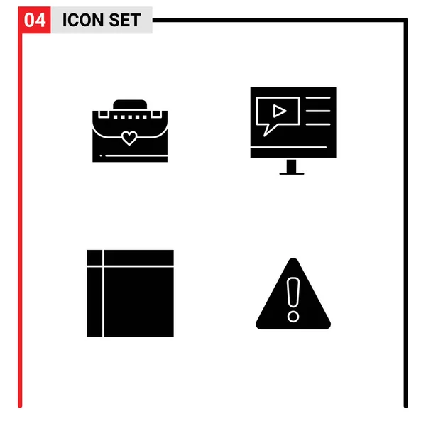 Set Moderner Symbole Symbole Zeichen Für Tasche Taschentuch Bildung Tutorial — Stockvektor