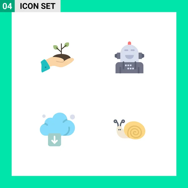 Universal Flat Icon Signs Symbole Für Wachstum Emotion Finanzen Bezahlung — Stockvektor