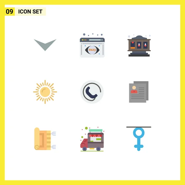 Iconos Creativos Signos Símbolos Modernos Contacto Perfil Juego Signo Contacto — Vector de stock