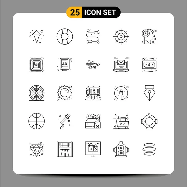 Iconos Creativos Signos Modernos Símbolos Bitcoin Humano Usb Cabeza Tablero — Archivo Imágenes Vectoriales