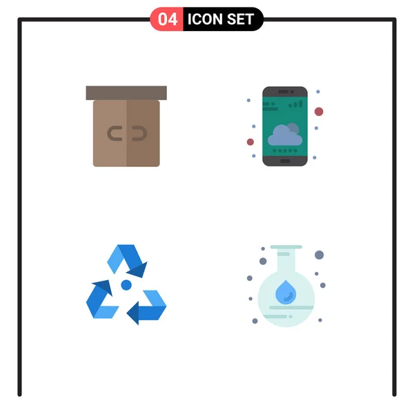 Icône Vectorielle Stock Paquet Signes Symboles Ligne Pour Décoration Écologie — Image vectorielle