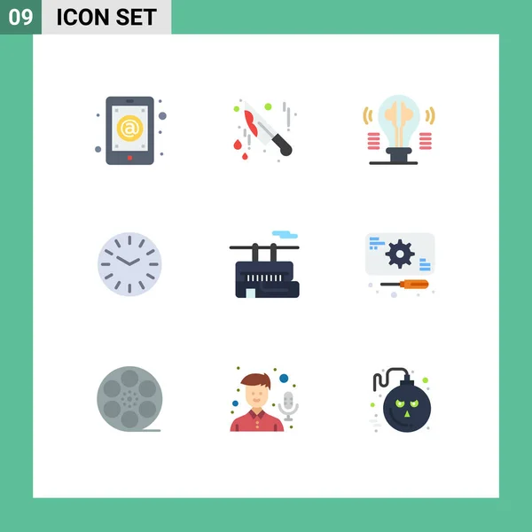 Stock Vector Icon Pack Líneas Signos Símbolos Para Tranvía Limpieza — Archivo Imágenes Vectoriales