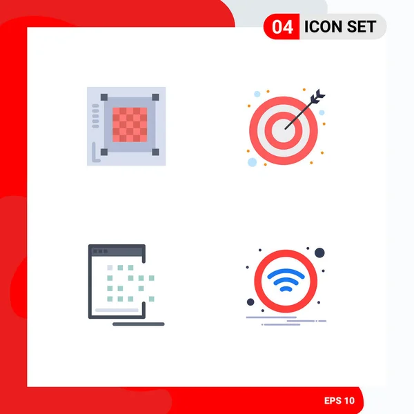 Flat Icon Concept Voor Websites Mobiel Apps Ontwerp Mobiel Web — Stockvector