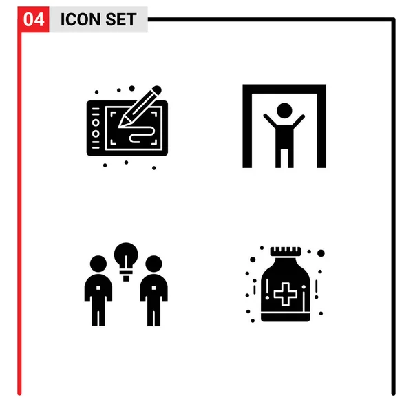 Conjunto Iconos Interfaz Usuario Moderna Símbolos Signos Para Gráficos Ideas — Archivo Imágenes Vectoriales