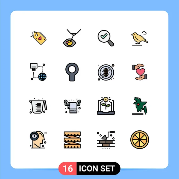Conjunto Iconos Interfaz Usuario Moderna Símbolos Signos Para Tecnología Gorrión — Archivo Imágenes Vectoriales