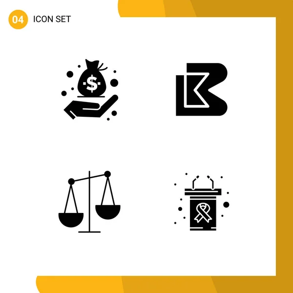 Icône Vectorielle Stock Paquet Signes Symboles Ligne Pour Entreprise Entreprise — Image vectorielle