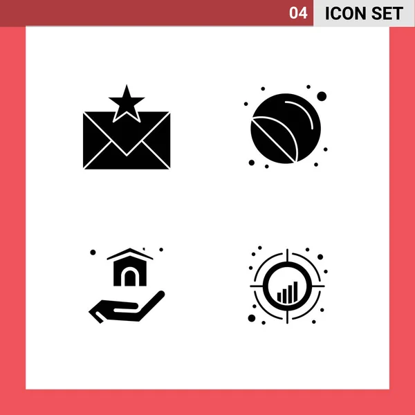 Векторная Икона Упаковка Линейных Знаков Символов Связи Марки Избранного Печати — стоковый вектор